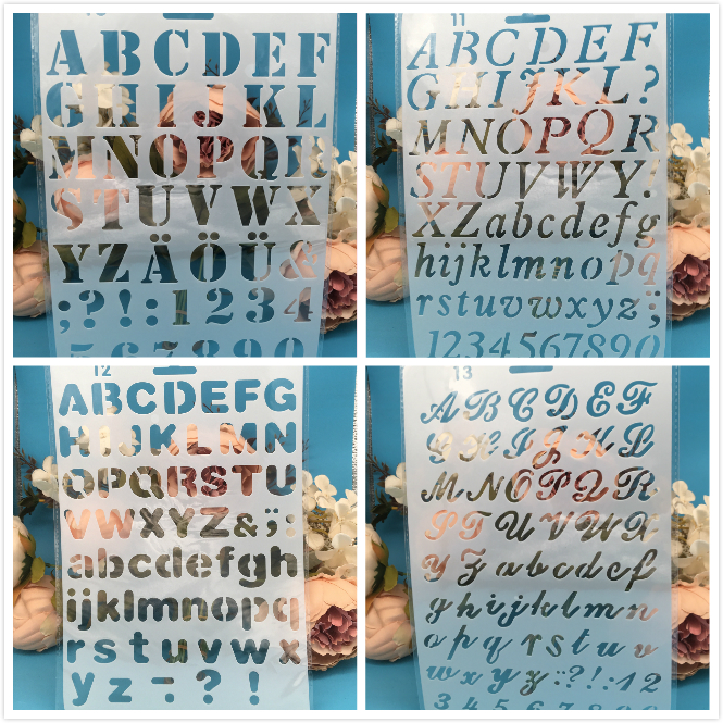 Photography Font - 4Pcs/Lot 27cm Alphabet Letters DIY Craft