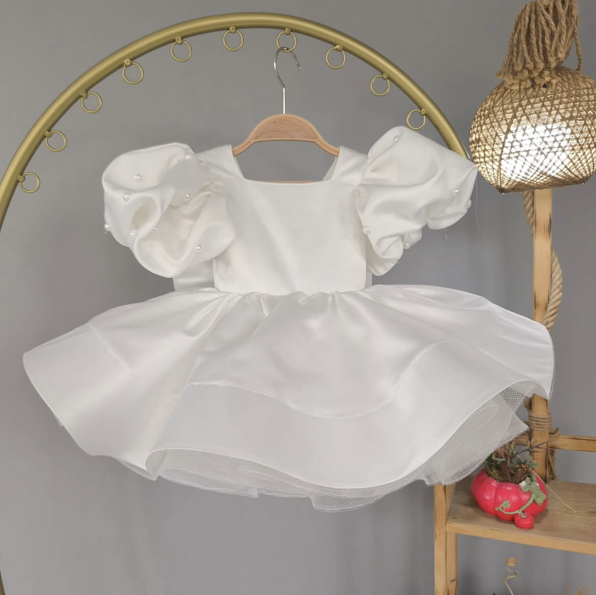 Photography Vintage - 0-12Y Baby Girl Summer Pearl Embridery