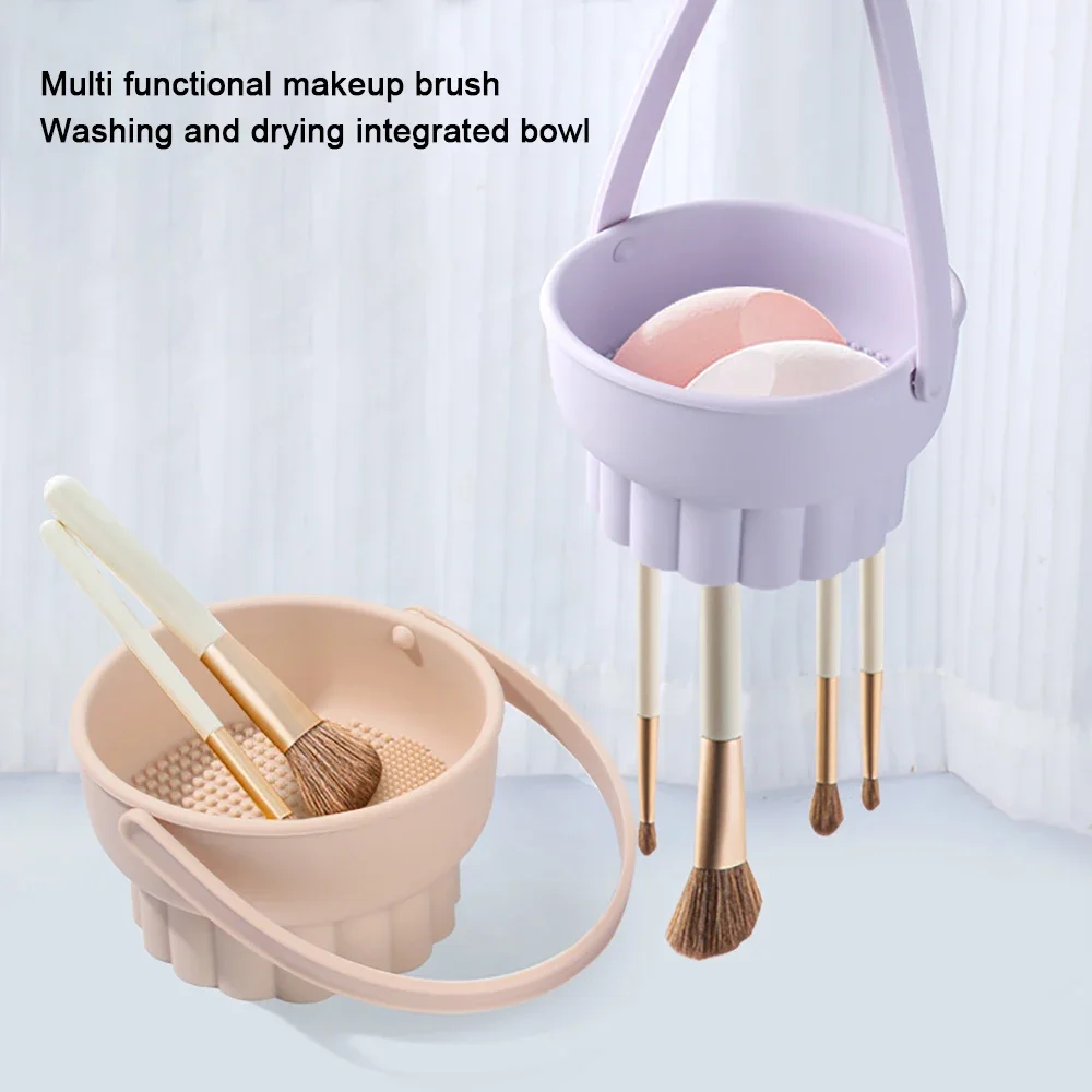 Beauty Dish Softbox - 1PC Silicone Washing Bowl Makeup Brush