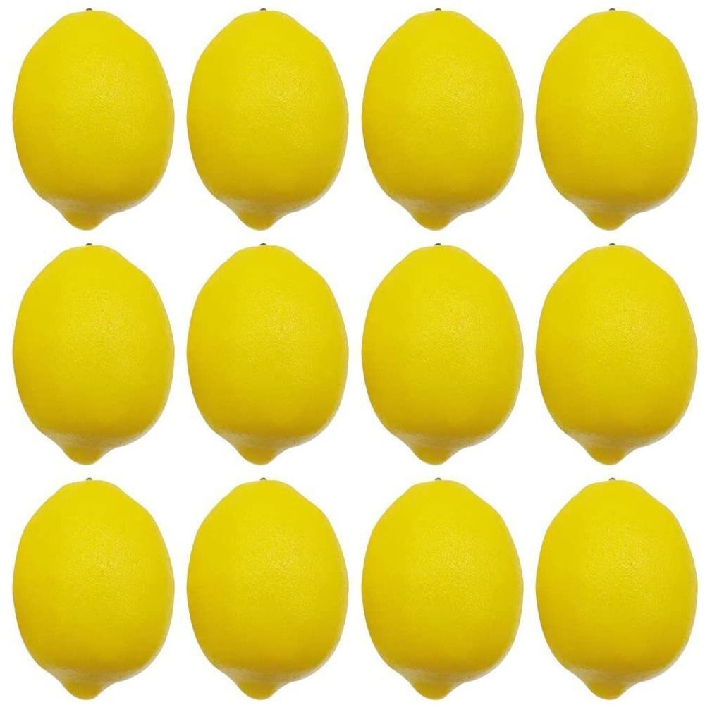 Photography Yellow - Artificial Fruits Yellow Lemon Simulation Foam