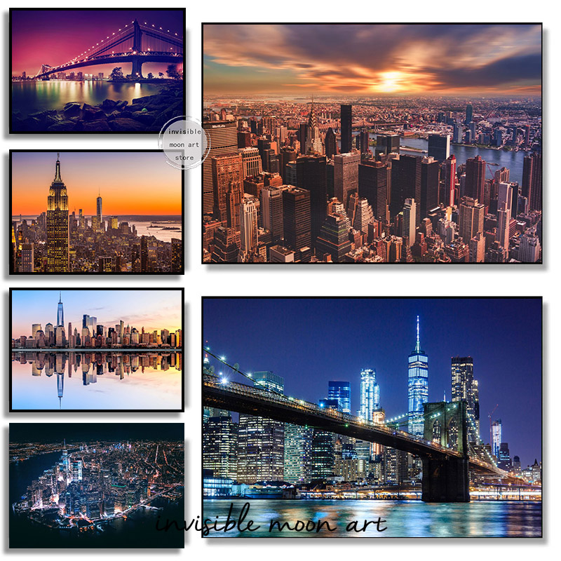 Photography New York - New York City Manhattan Skyline Sunset