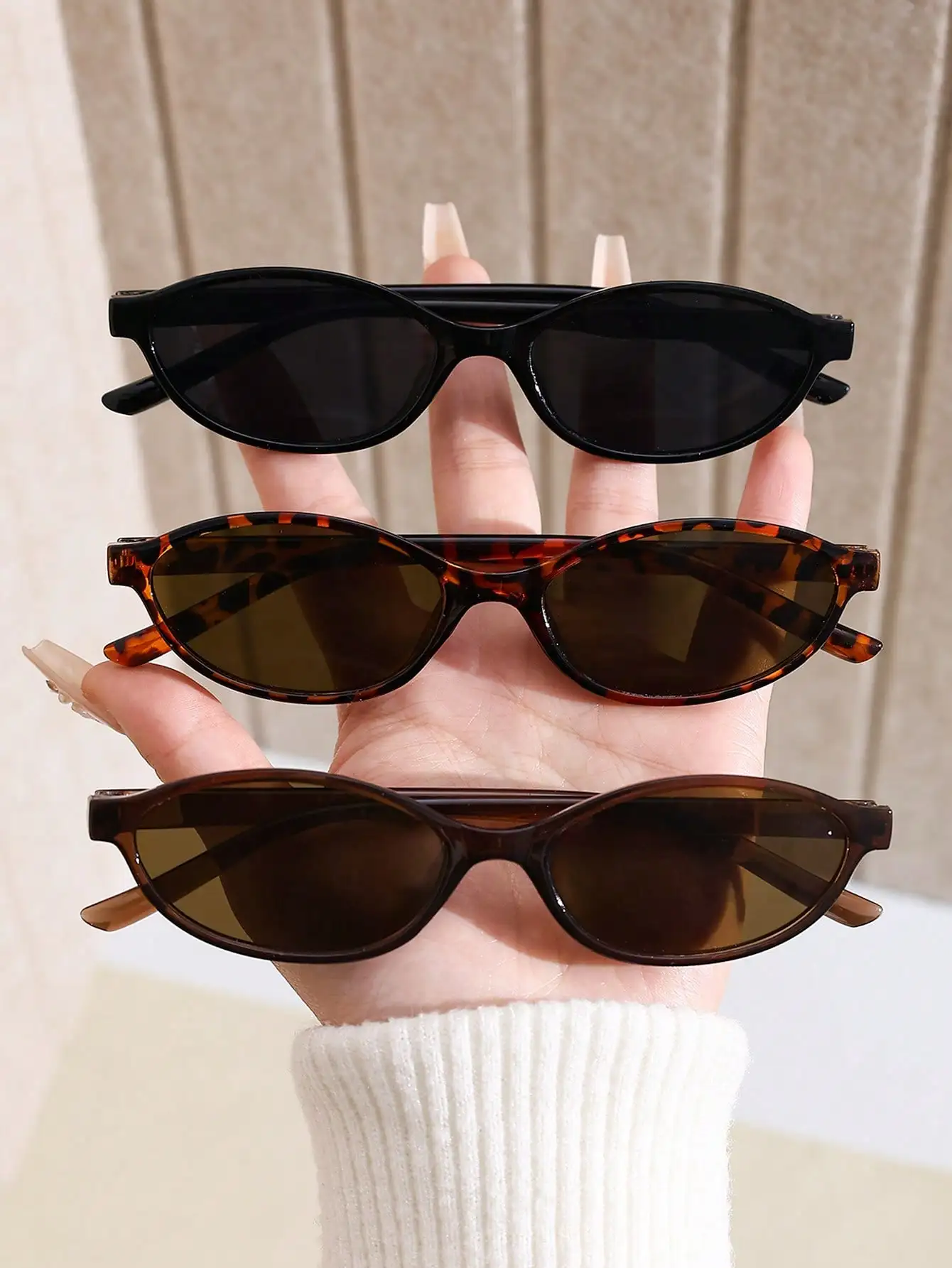 Photography Vintage - 1 Pair Retro Geometric Full Frame