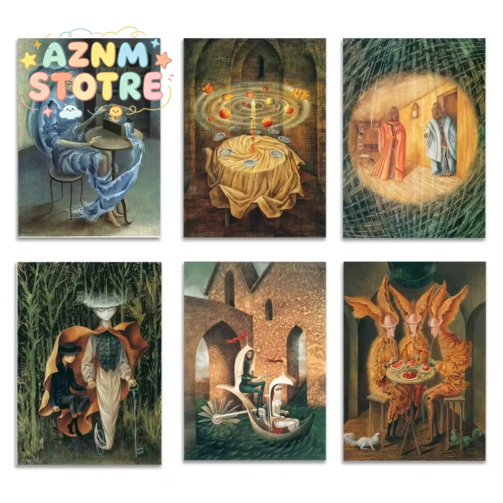 Photography Hobby - Remedios Varo print Esquiador Tejido espacio