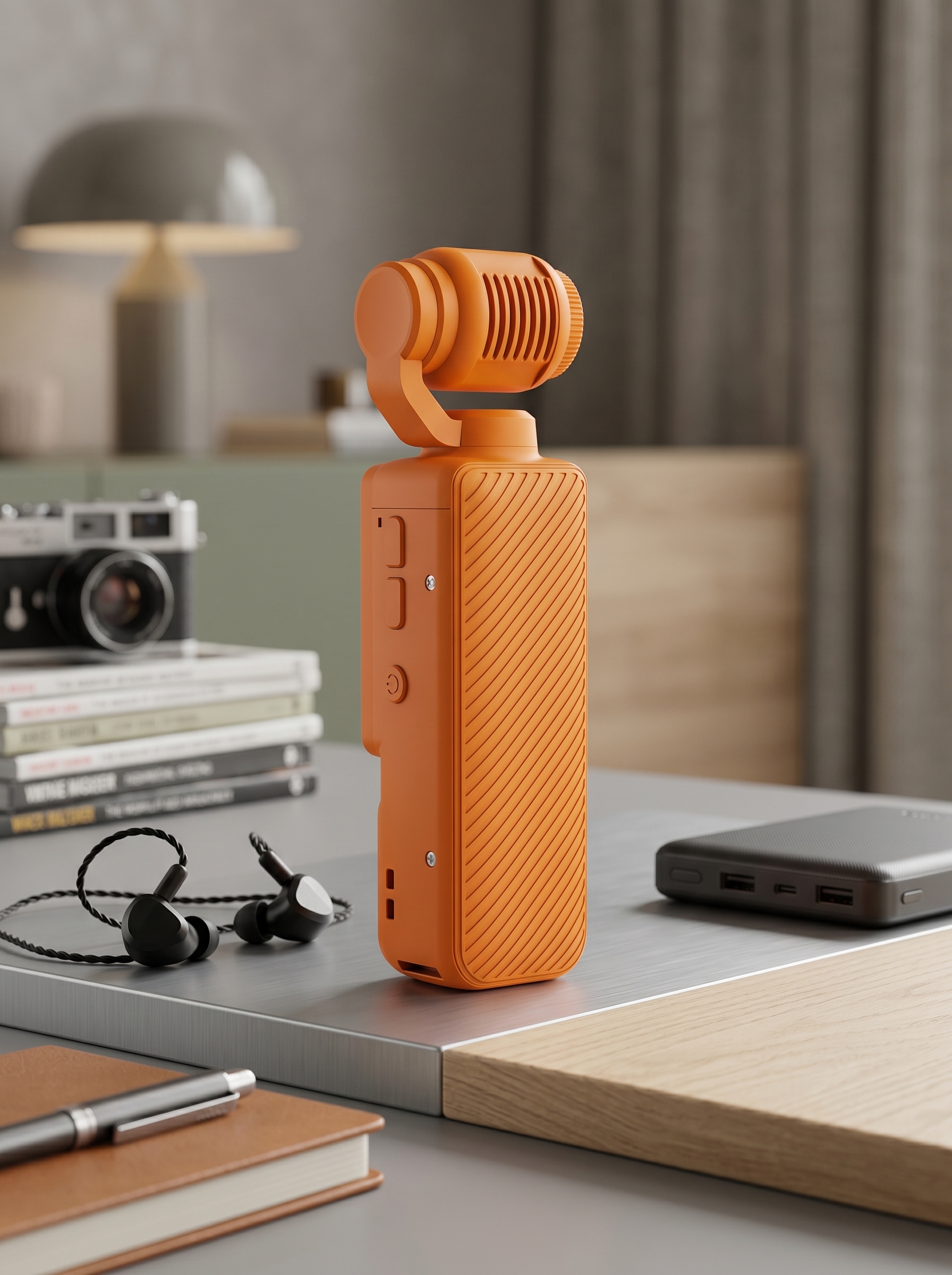 Camera Battery Grip - Wireless Charging Battery Handle 2000mAh for