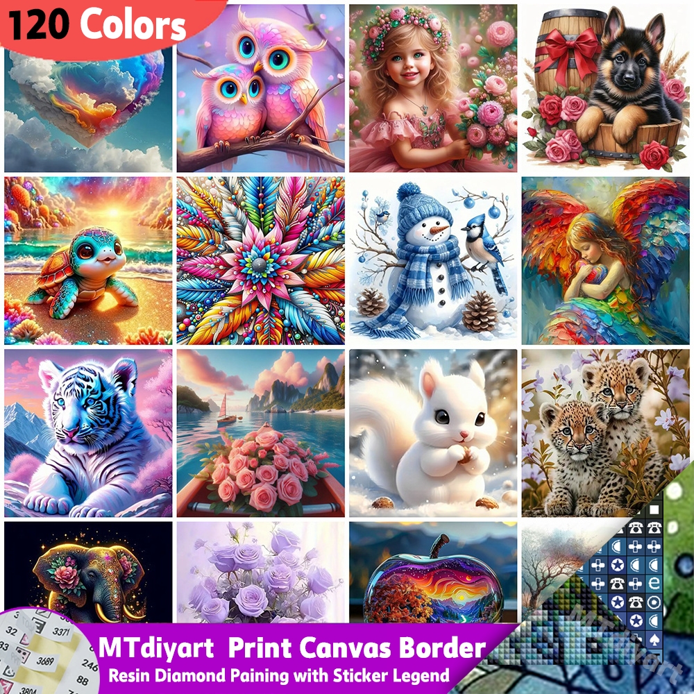 Photography Angle - Flower Mandala Diamond Painting Print Canva