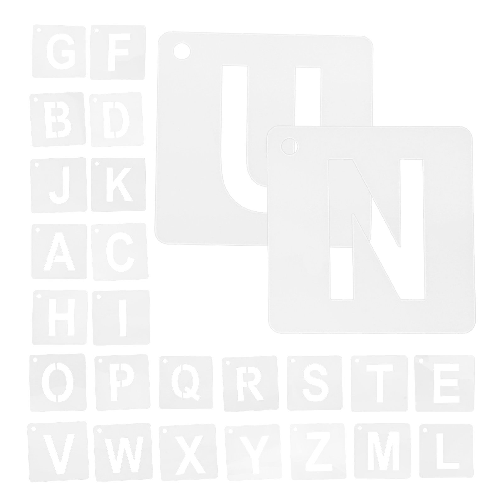 Photography Font - 1Set Plastic Alphabet Stencils A- Letters