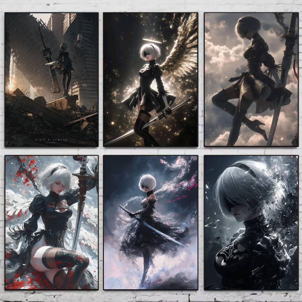 Photography By - N-NieRAutomata Game Poster HD art wall