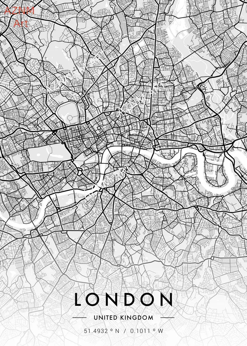 City Map Artwork Poster Paris  - Photography New York recension och pris