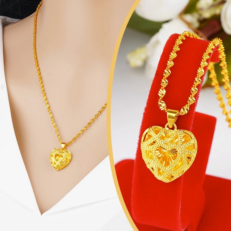 Hollow heart-shaped pendant cl - Photography Yellow recension och pris