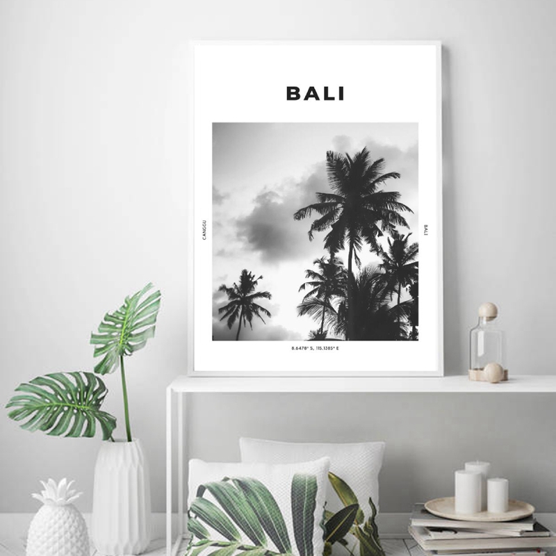 Bali Travel Print Black White  - Photography Bali recension och pris