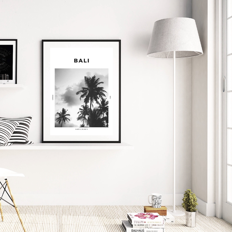 Bali Travel Print Black White  - Photography Bali recension och pris