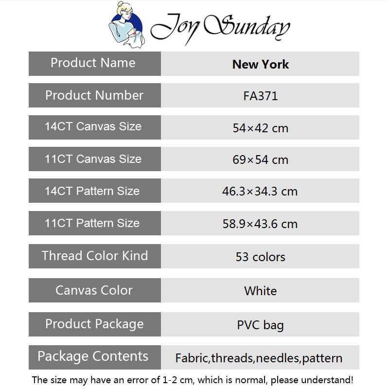 Joy Sunday Cross Stitch Kits 1 - Photography New York recension och pris
