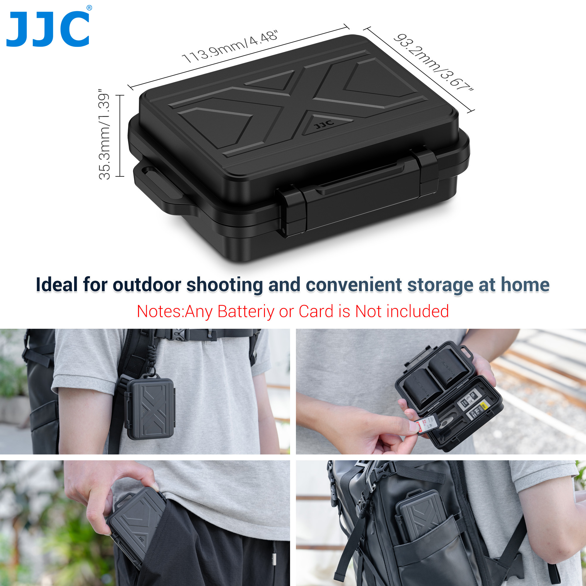 JJC Camera Battery Memory Card - Camera Battery Grip recension och pris