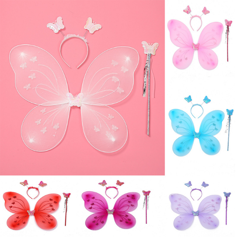 Kids Butterfly Headband Wings  - Photography Yellow recension och pris