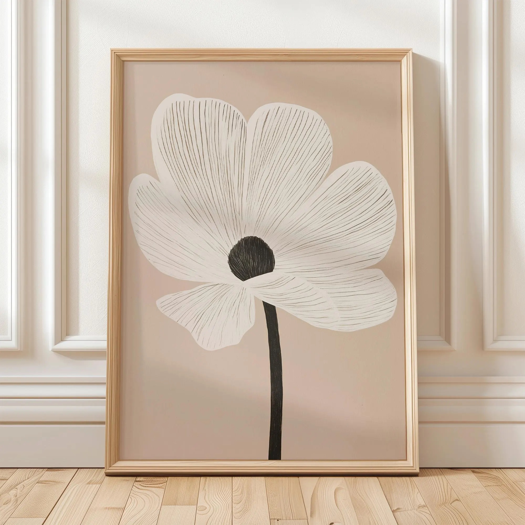 Frameless,1pc Retro Beige Flor - Photography Angle recension och pris