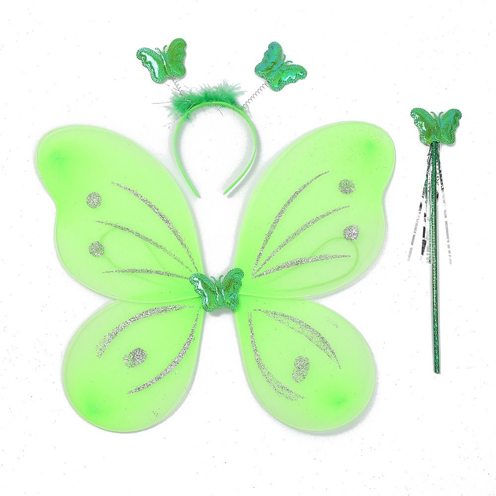 3Pcs/Set Glitter Butterfly Fai - Photography Yellow recension och pris