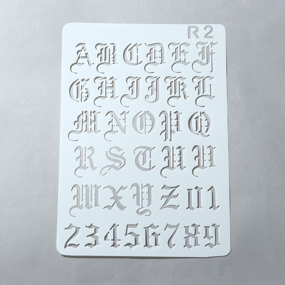 New Hollow Layering Stencils W - Photography Font recension och pris