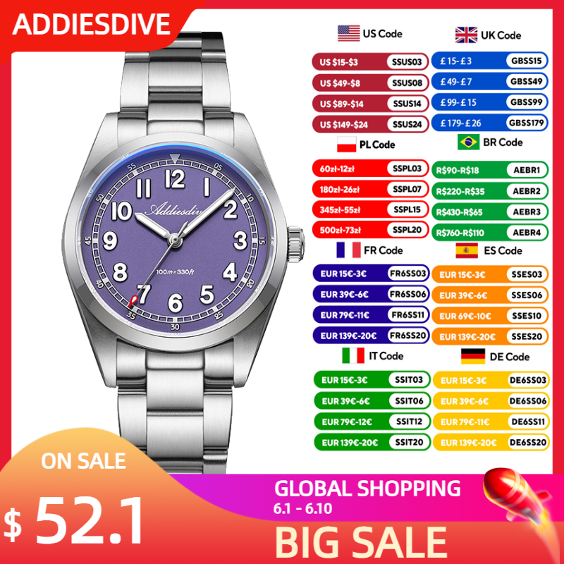 ADDIESDIVE New Quartz Watches  - Intervalometer Timer recension och pris
