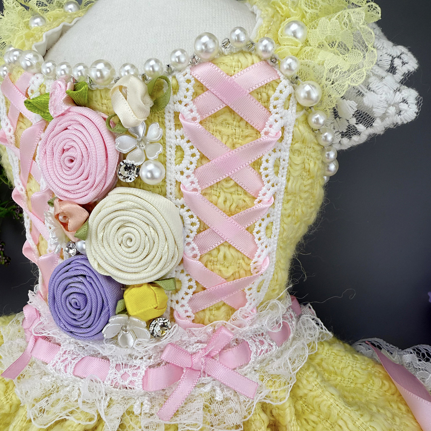 Luxury Lace Tail Princess Dres - Photography Yellow recension och pris
