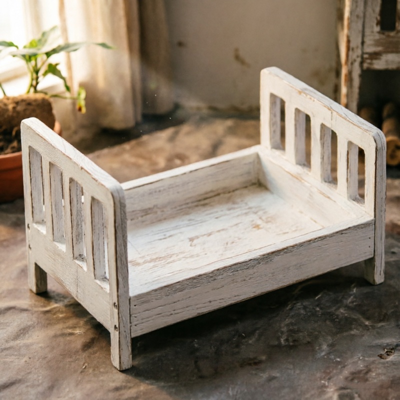 Infant Posing Sofa Retro Wood  - Photography Videos recension och pris