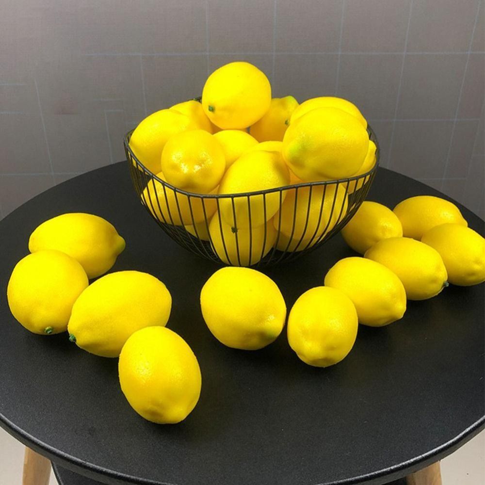 Artificial Fruits Yellow Lemon - Photography Yellow recension och pris