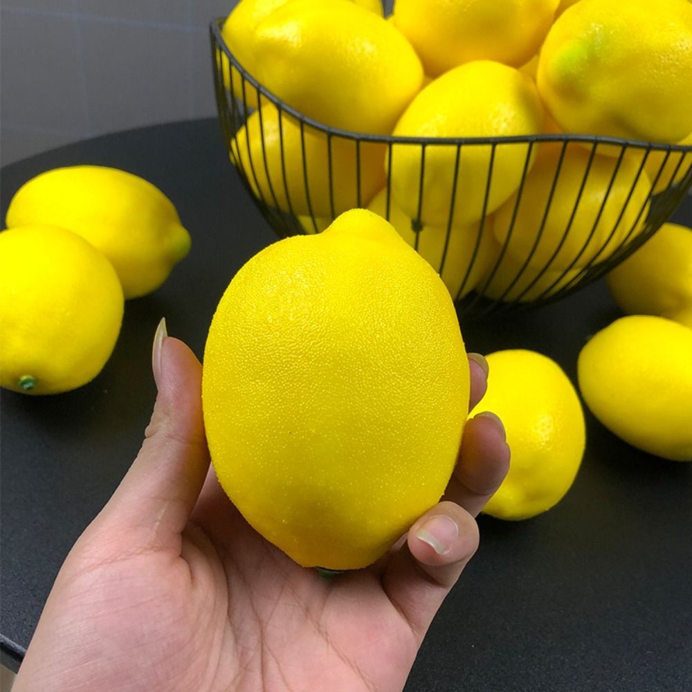 Artificial Fruits Yellow Lemon - Photography Yellow recension och pris