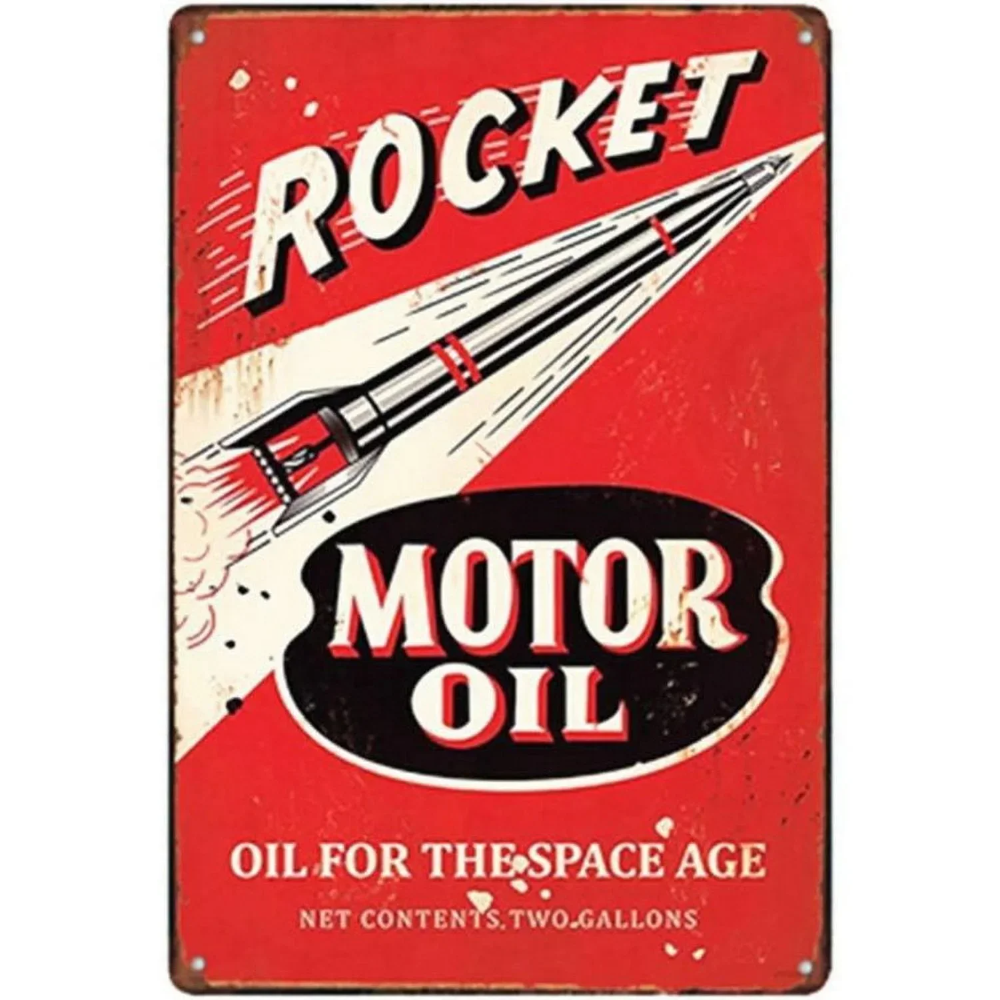 Vintage-Style Motor Oil Gas Si - Photography By recension och pris