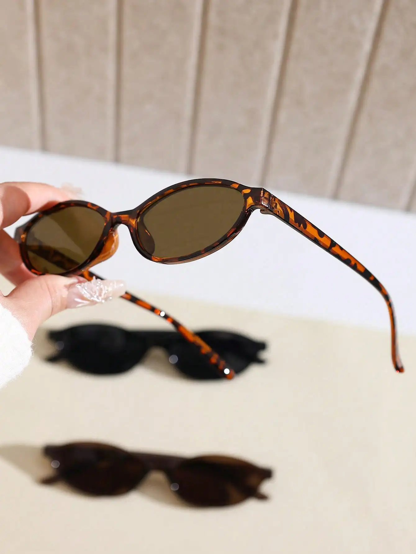 1 Pair Retro Geometric Full Fr - Photography Vintage recension och pris