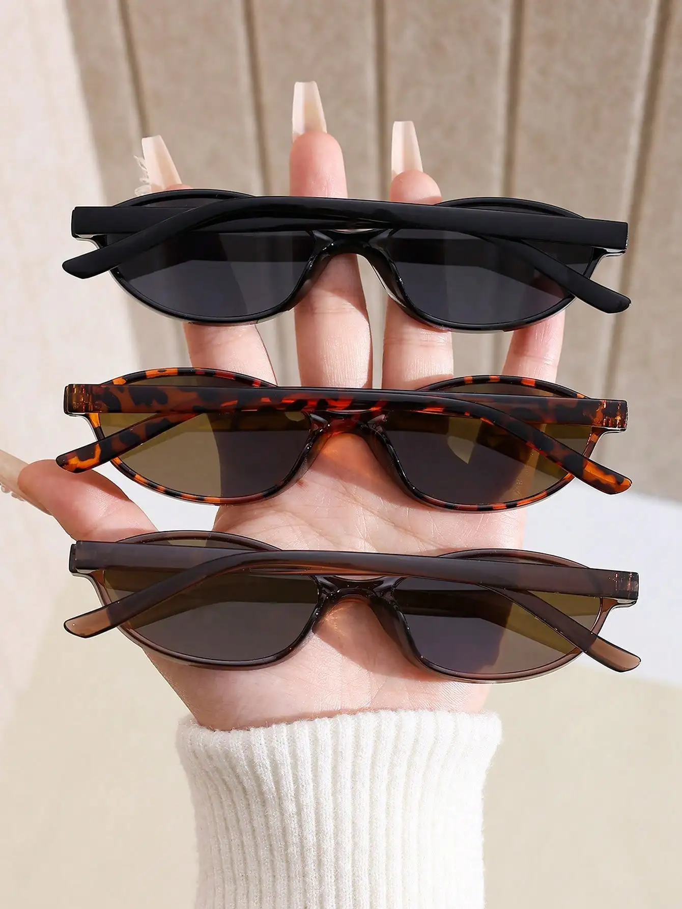 1 Pair Retro Geometric Full Fr - Photography Vintage recension och pris