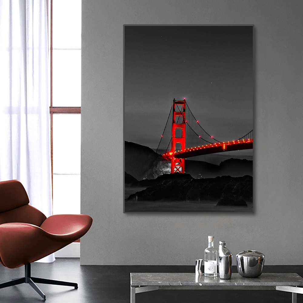 3PCS Frameless Poster Golden G - Photography Angle recension och pris