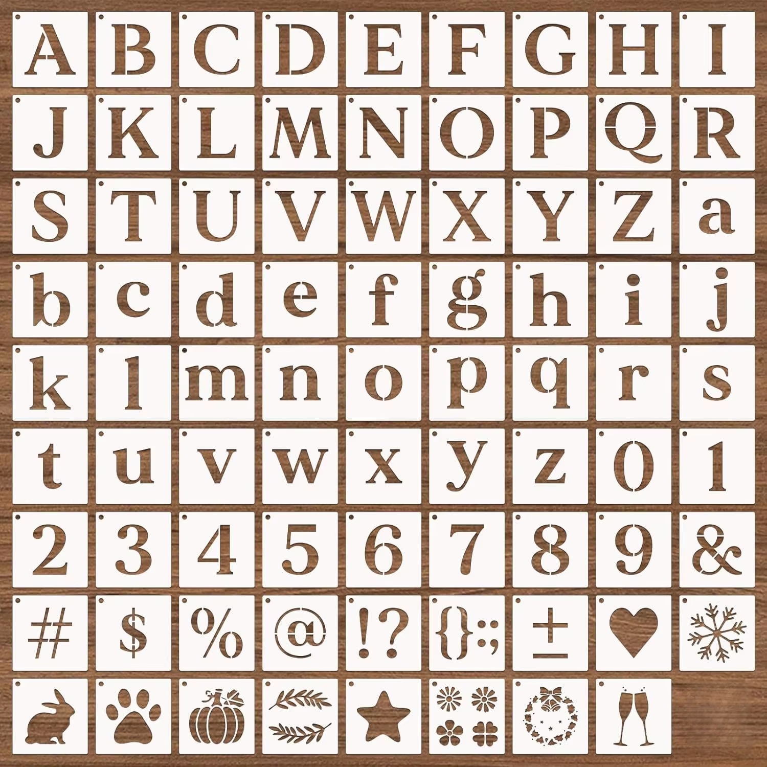 80-Piece Set of Alphabet, Numb - Photography Font recension och pris