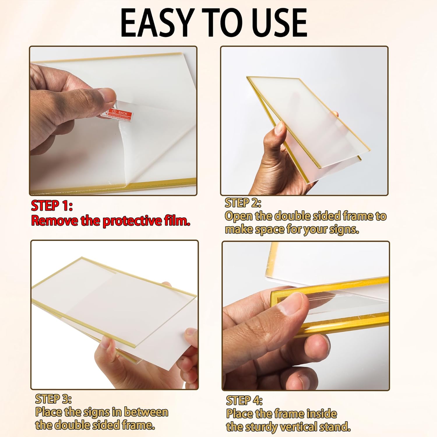 4x6inch Acrylic Sign Holder Wi - Photography Types recension och pris
