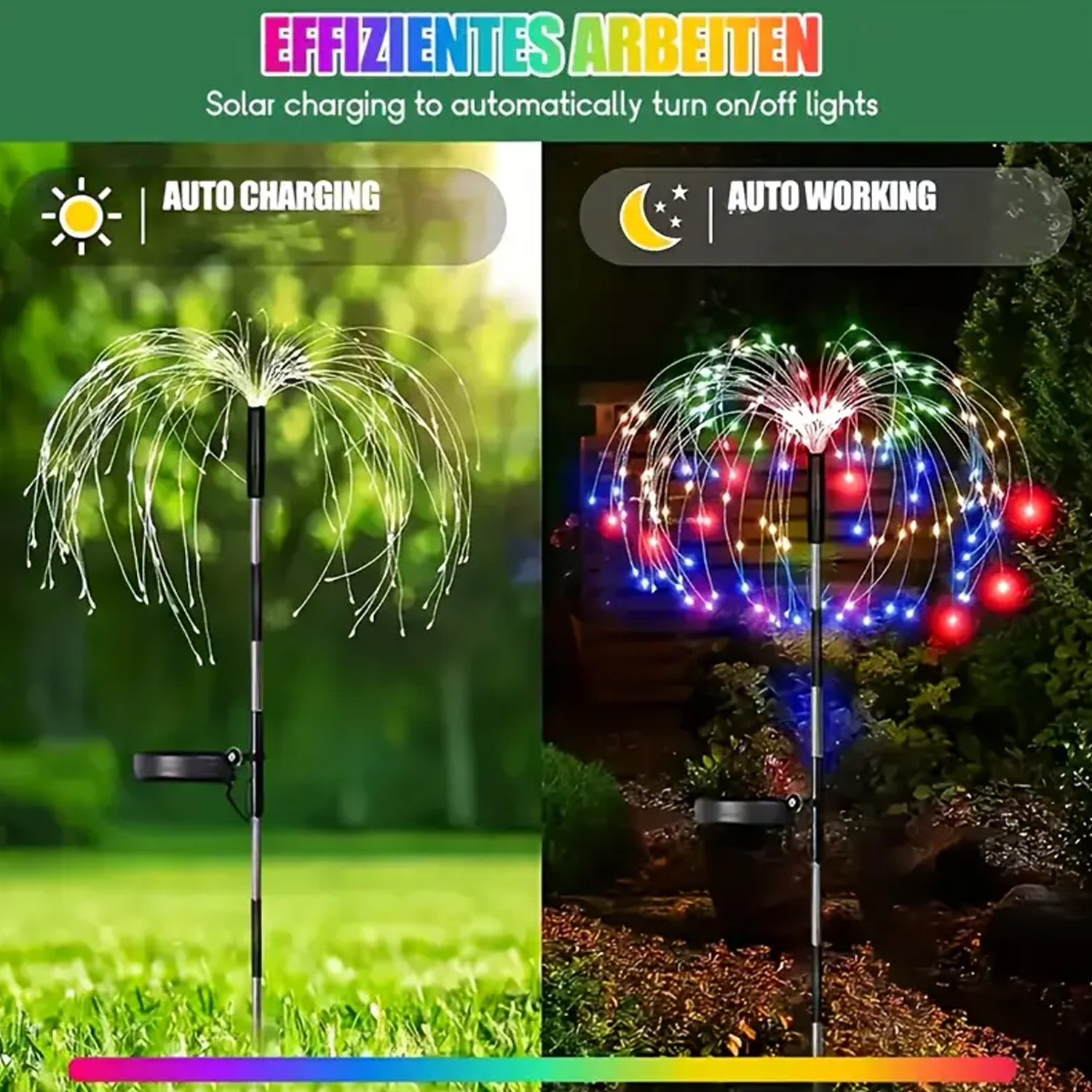 8-Mode Solar Firework Lights w - Photography Yellow recension och pris
