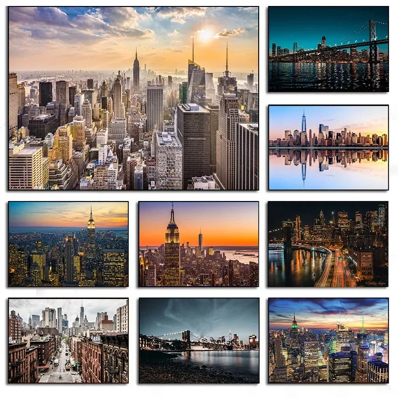 New York City Night Skyline La - Photography New York recension och pris