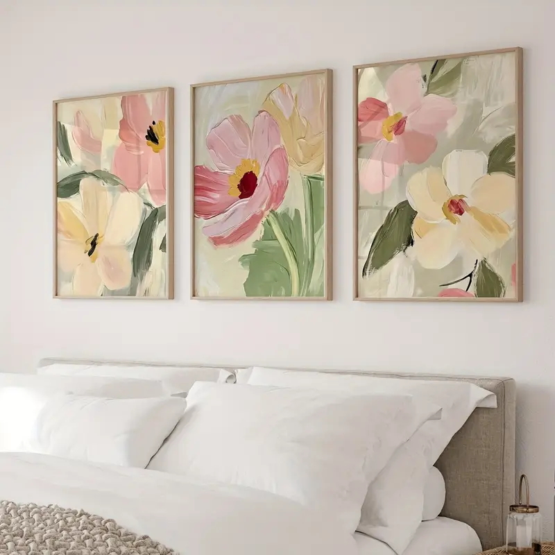 3pcs/Set Pastel Floral Canvas  - Photography Course recension och pris