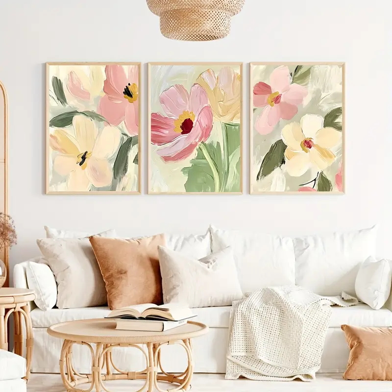 3pcs/Set Pastel Floral Canvas  - Photography Course recension och pris