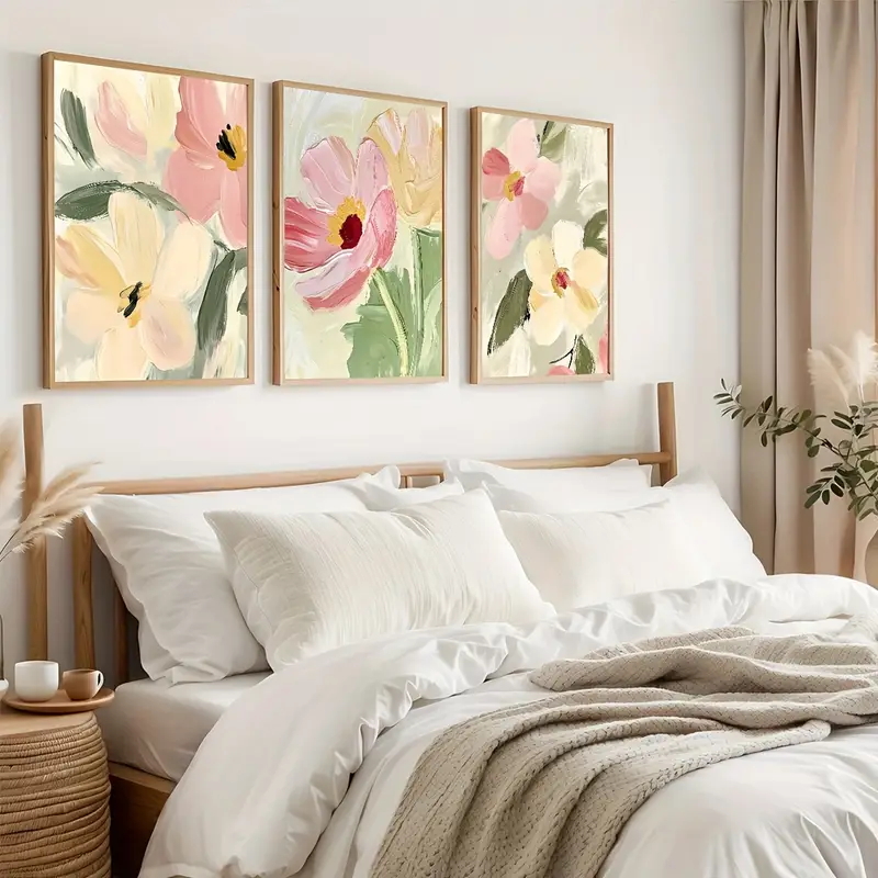 3pcs/Set Pastel Floral Canvas  - Photography Course recension och pris