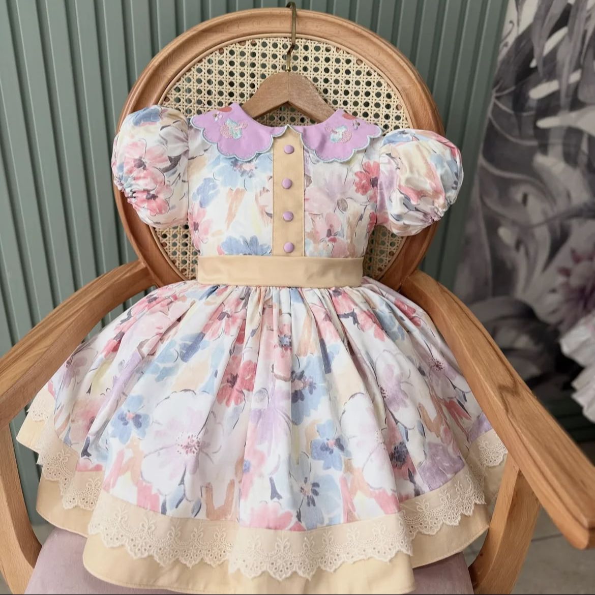 0-12Y Baby Girl Summer Collar  - Photography Vintage recension och pris