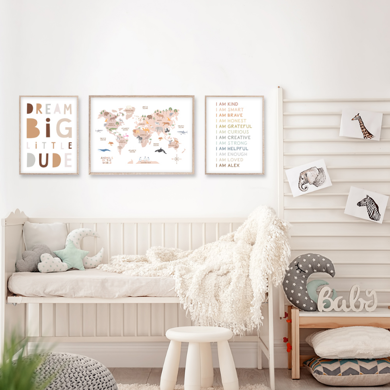 Education Poster Animal World  - Photography Font recension och pris