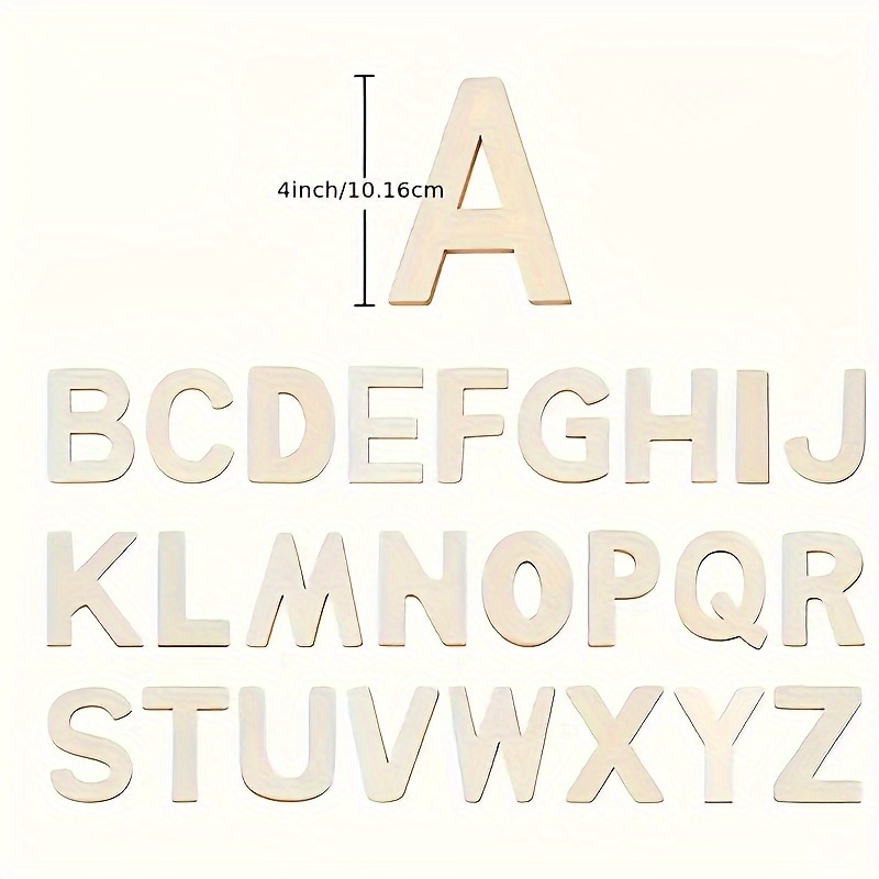 26pcs Wooden Letters Wood Alph - Photography Font recension och pris