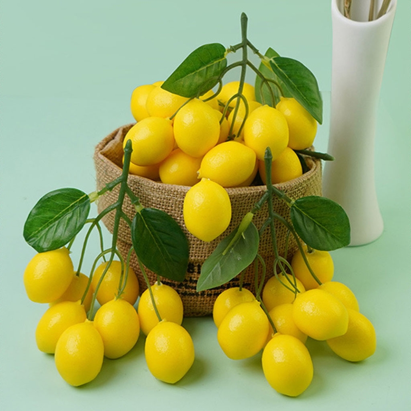 Artificial Lemons String, Vivi - Photography Yellow recension och pris