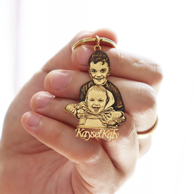 Personalized Baby Photo Keycha - Photography Yellow recension och pris
