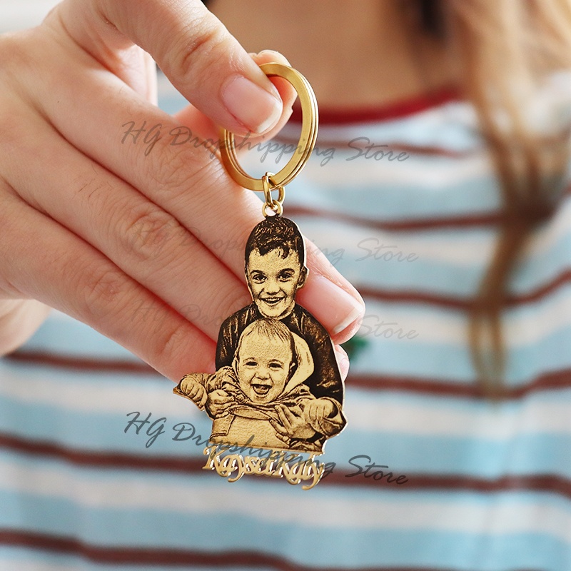 Personalized Baby Photo Keycha - Photography Yellow recension och pris