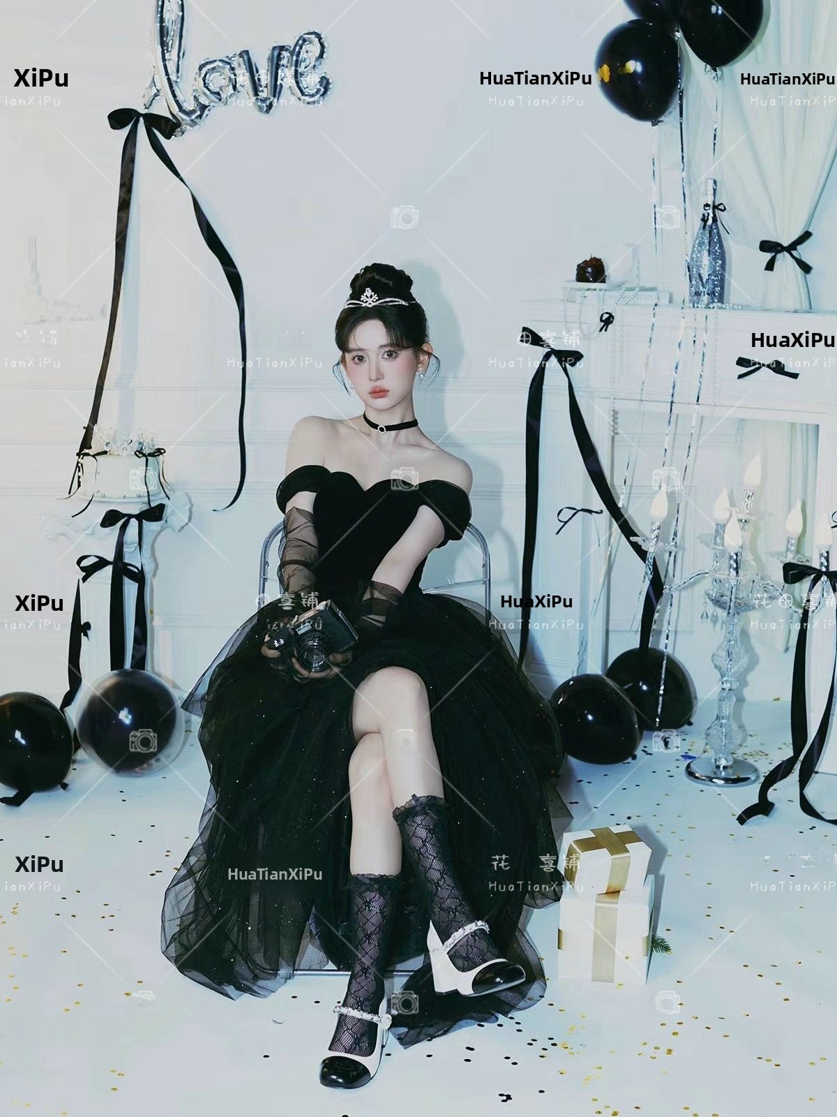 Black Gown Vintage Hepburn Sty - Photography Vintage recension och pris