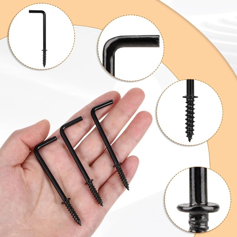 Black Self Tapping Screw Hook  - Photography Angle recension och pris