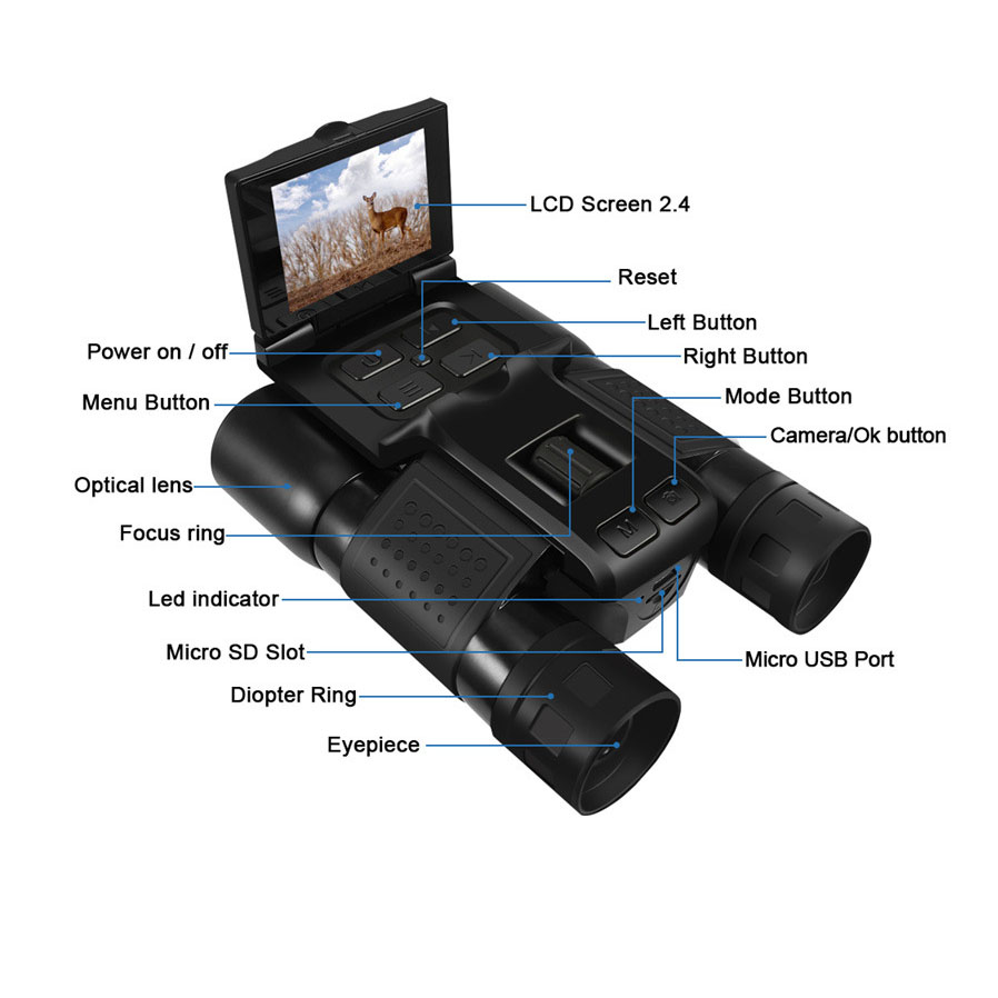 12X32 Outdoor 2.5K Digital Pho - Photography Videos recension och pris