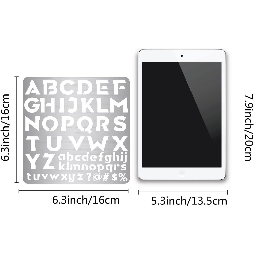 1pc 6.3 Inch Metal Letter Sten - Photography Font recension och pris