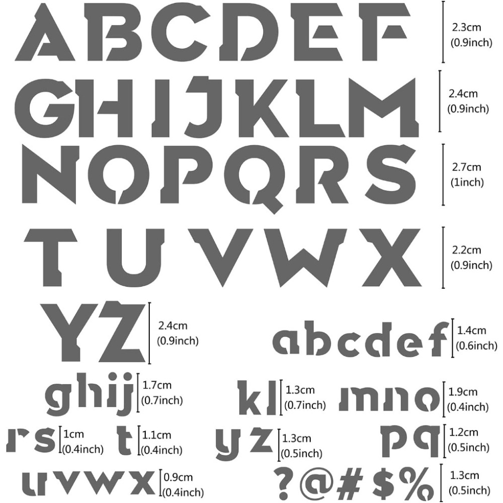 1pc 6.3 Inch Metal Letter Sten - Photography Font recension och pris
