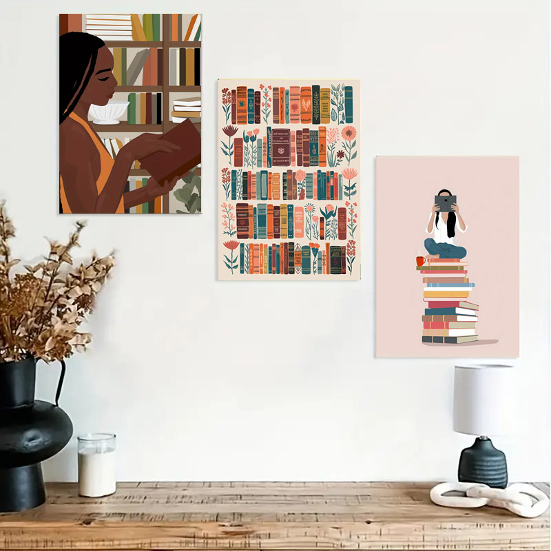 1pc Vintage Library Bookshop C - Photography Angle recension och pris