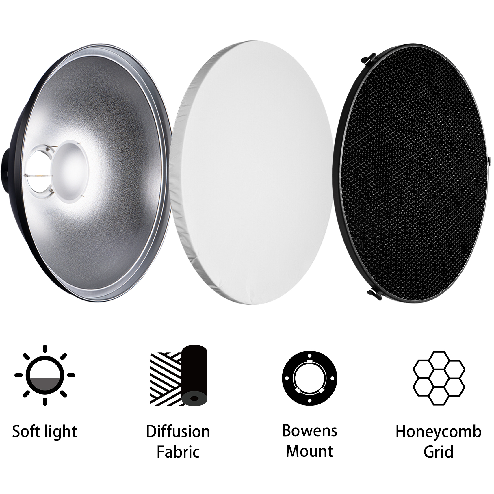 Selens Reflector Beauty Dish 3 - Beauty Dish Softbox recension och pris